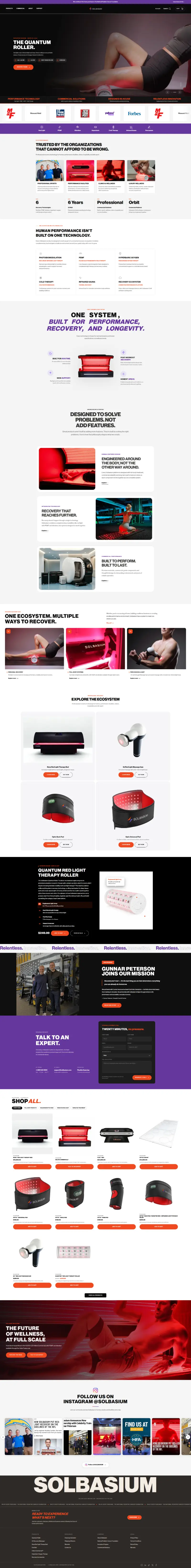 Solbasium Shopify store built by Activebiz